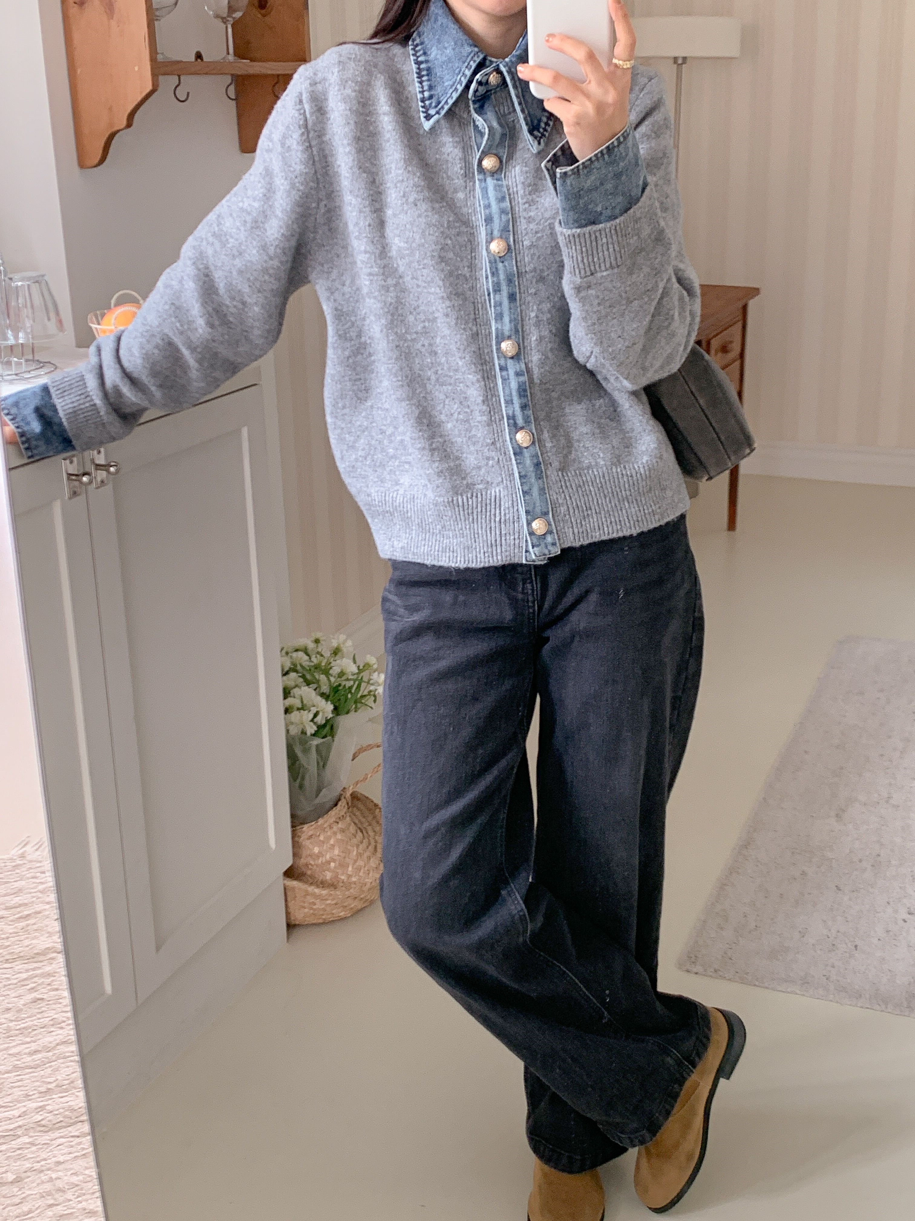 ボタンカラー配色カラーカーディガン | 詳細画像9