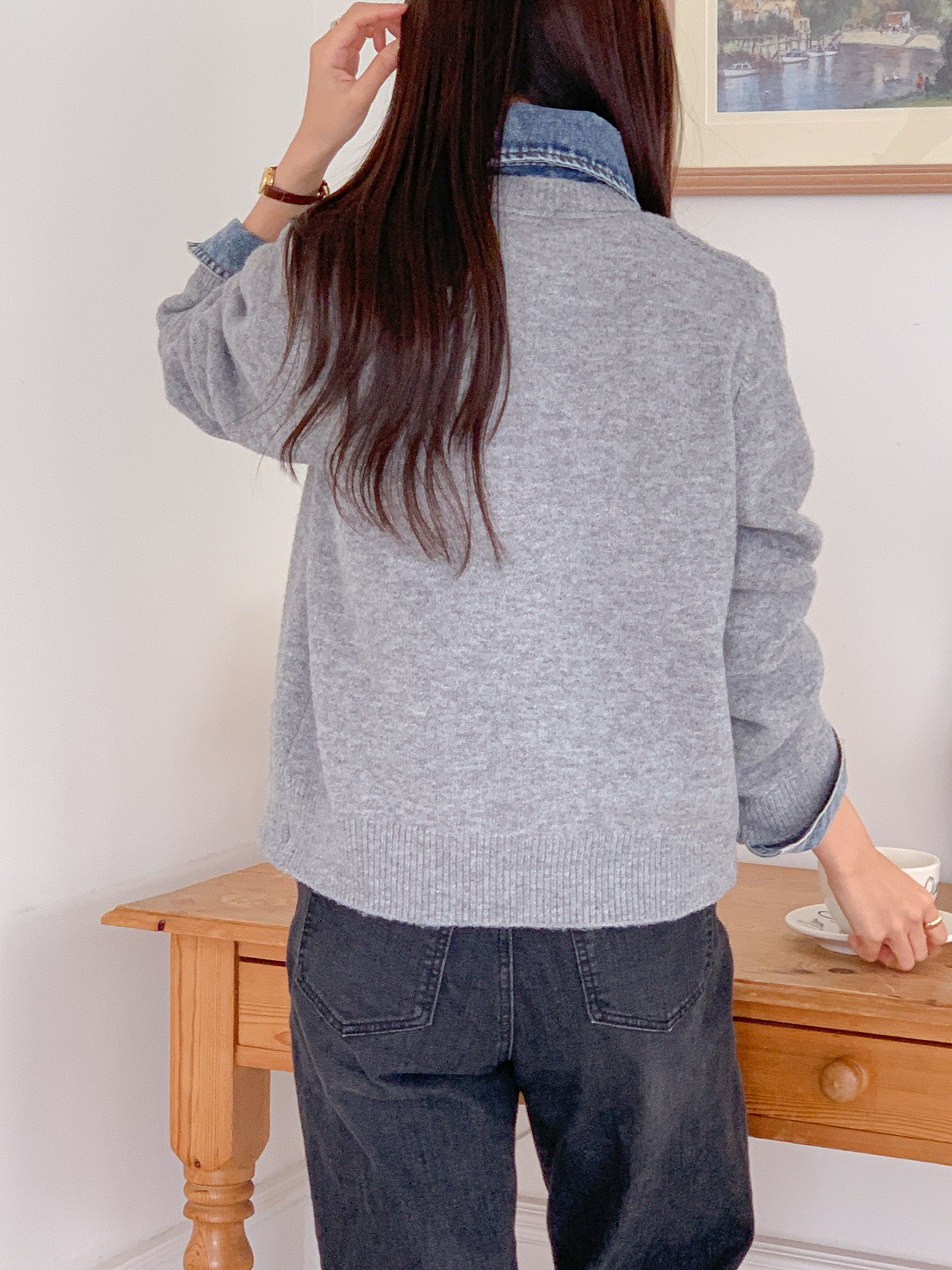 ボタンカラー配色カラーカーディガン | 詳細画像13