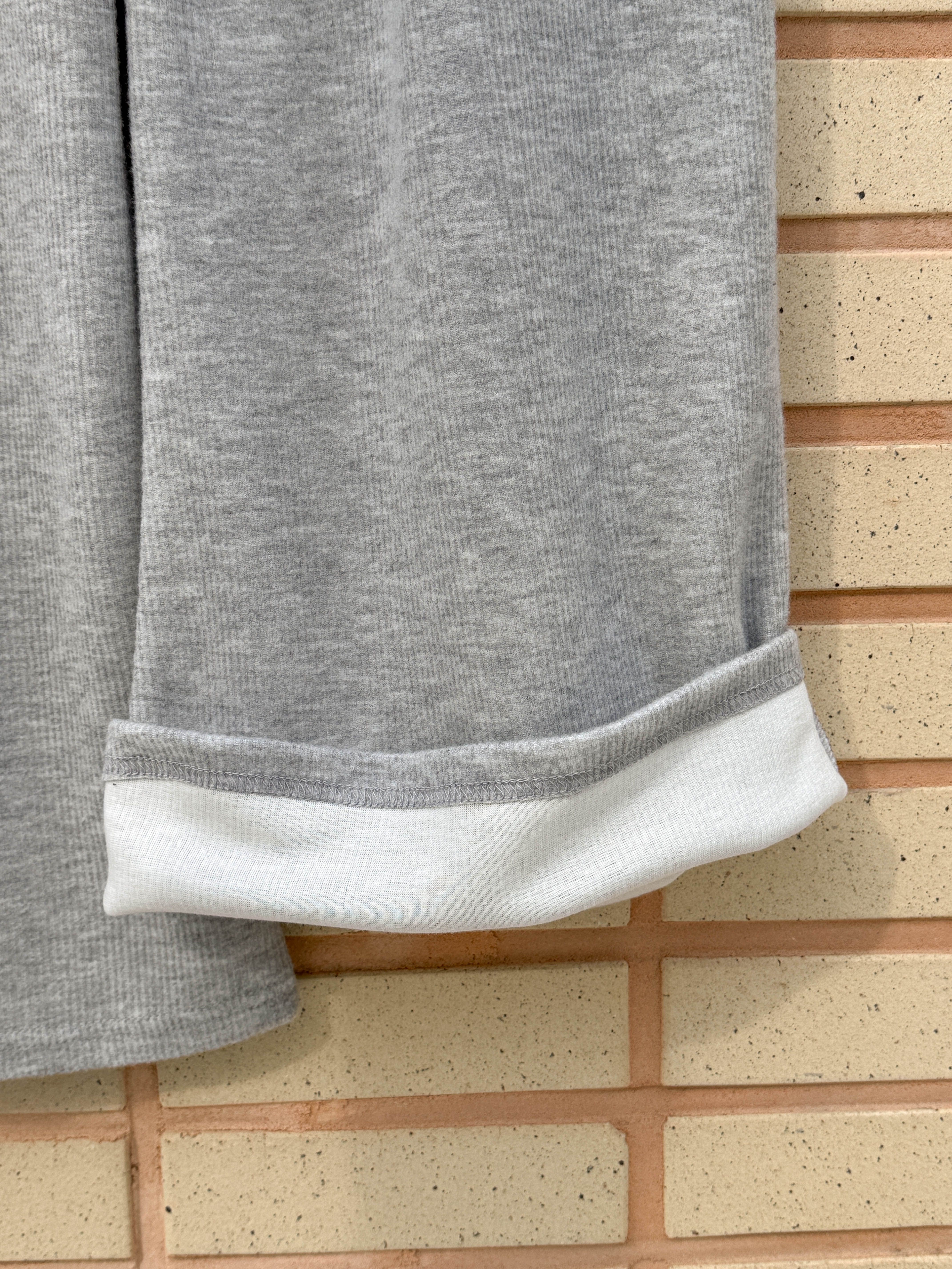 裏起毛ベーシックウエストゴムワイドカラーパンツ | 詳細画像7