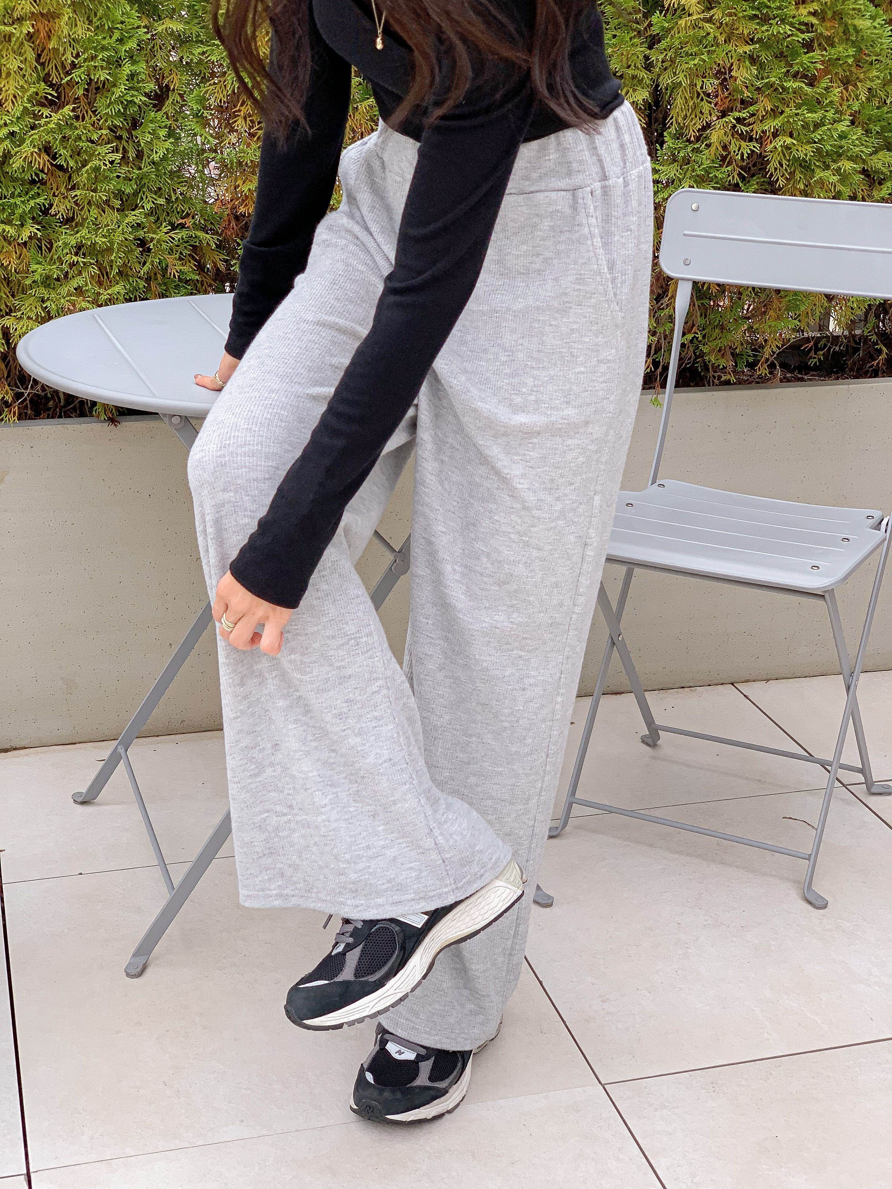 裏起毛ベーシックウエストゴムワイドカラーパンツ | 詳細画像21