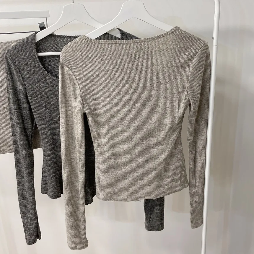 リブUネックミニウエストゴムツーピース | mirangmirang | 詳細画像19