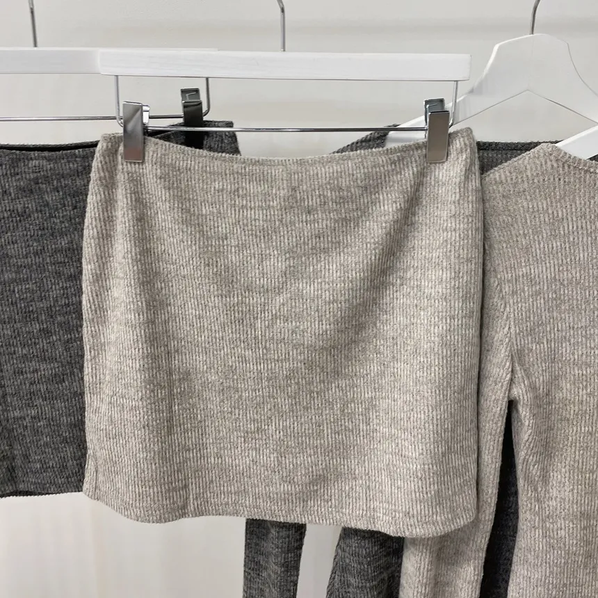 リブUネックミニウエストゴムツーピース | mirangmirang | 詳細画像20