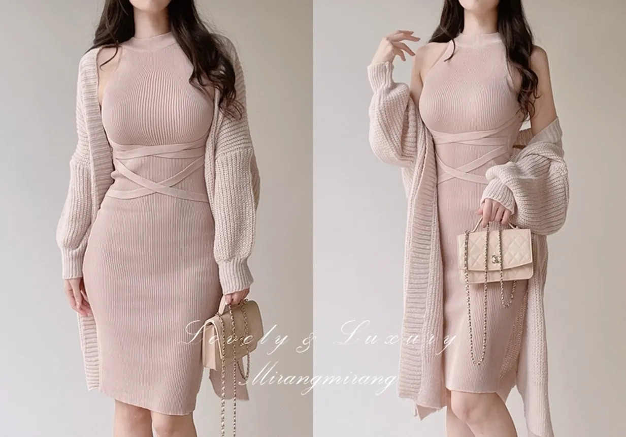 ホルターネックスリムアンサンブル | mirangmirang | 詳細画像1