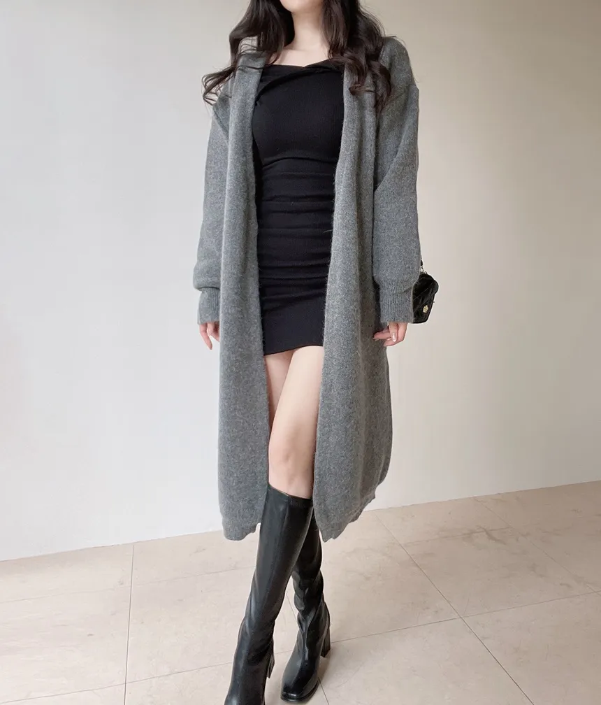 リブオフショルダーシャーリングミニワンピース | mirangmirang | 詳細画像25