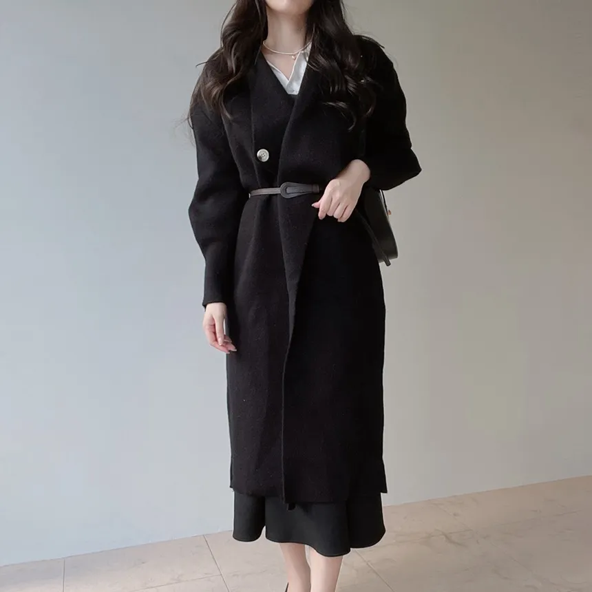 ベルト付ロングカーディガン | mirangmirang | 詳細画像2