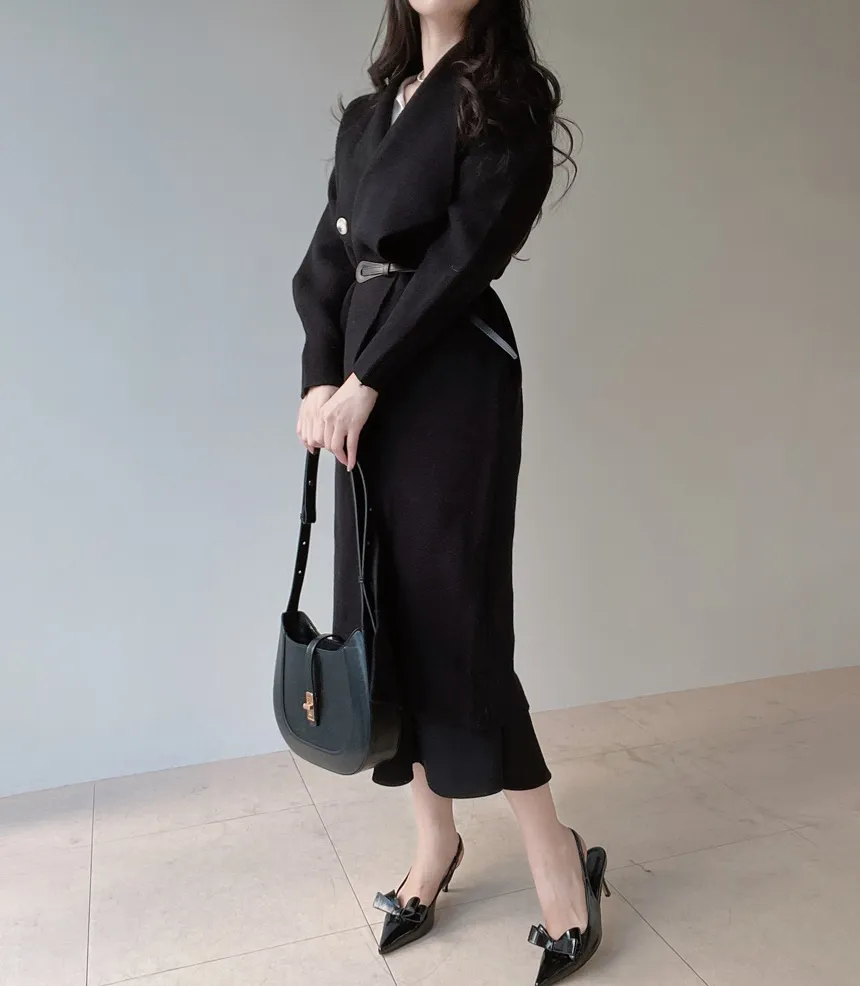 ベルト付ロングカーディガン | mirangmirang | 詳細画像4