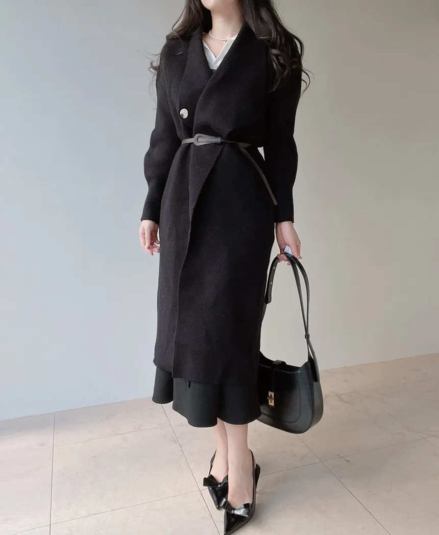 ベルト付ロングカーディガン | mirangmirang | 詳細画像5