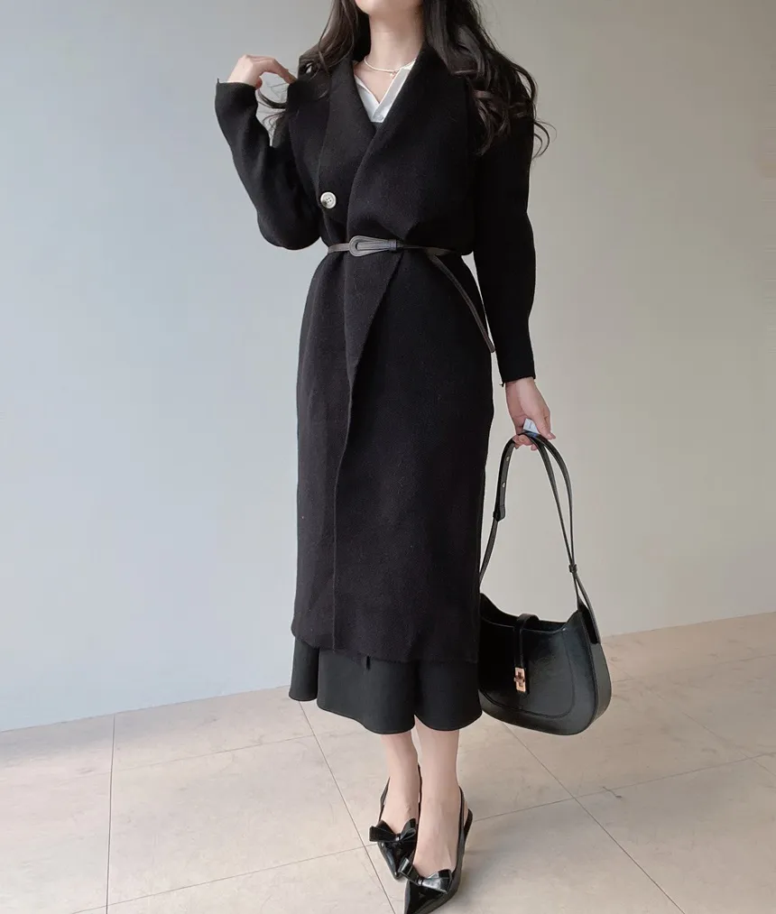 ベルト付ロングカーディガン | mirangmirang | 詳細画像6