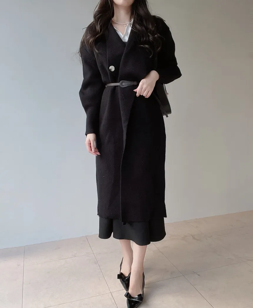 ベルト付ロングカーディガン | mirangmirang | 詳細画像9