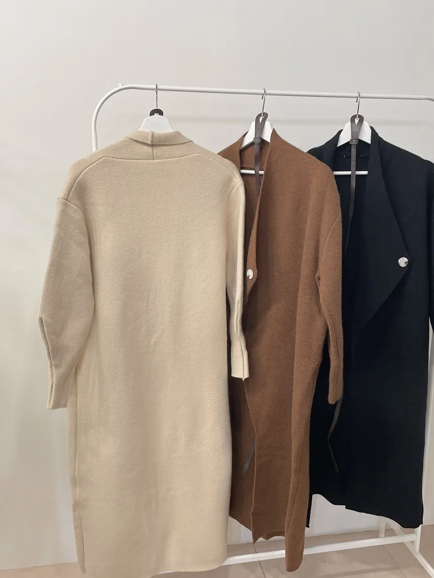 ベルト付ロングカーディガン | mirangmirang | 詳細画像15