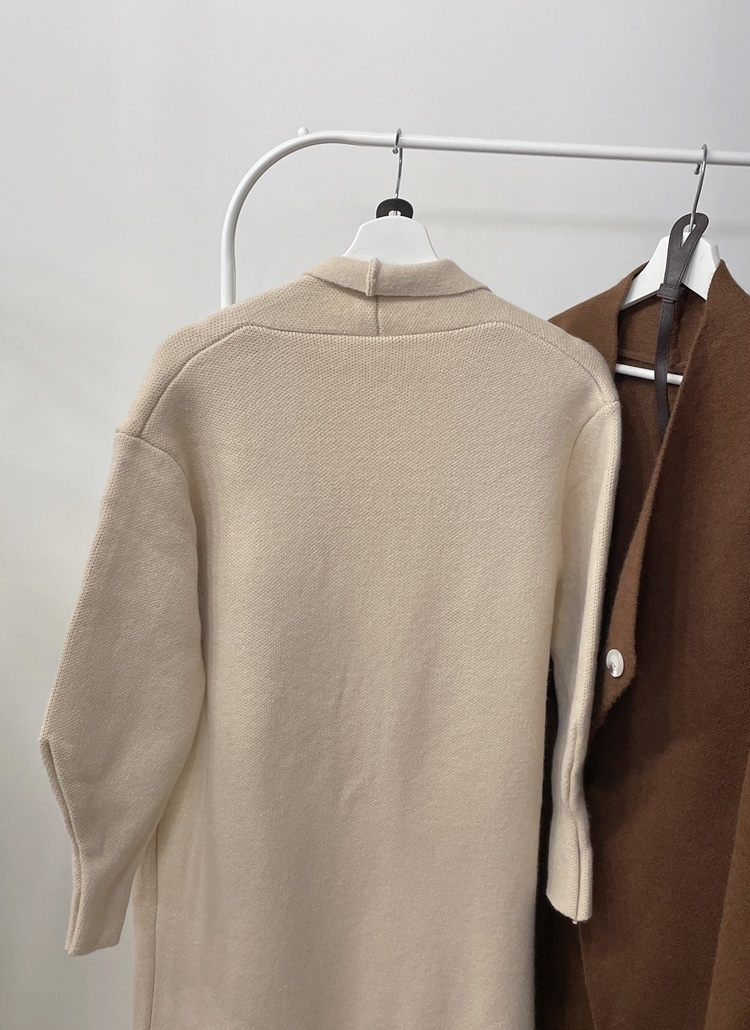 HYKE 19SS コットンロングカーディガン ベージュ ロング ニットカーディガン レディース[品番：AGCW0003328]｜SUNSHINE