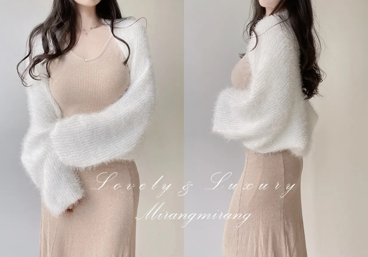 エコファーカーディガンボレロ | mirangmirang | 詳細画像1