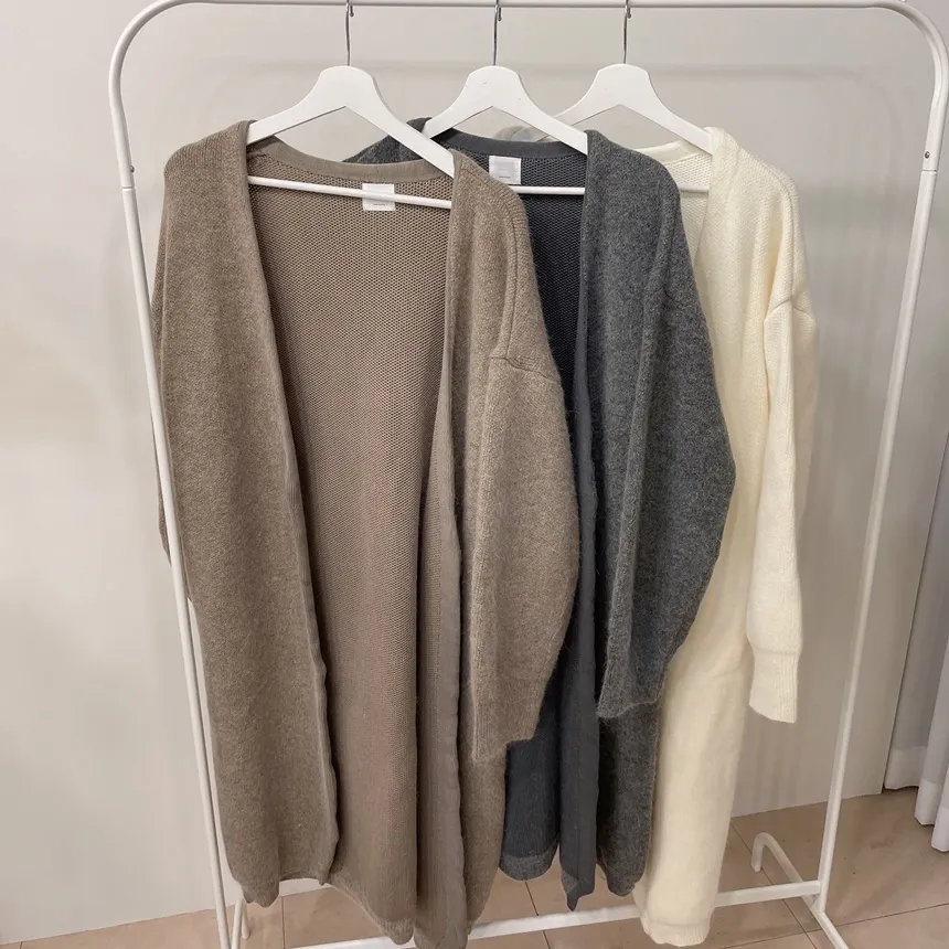 アンゴラ混ウール混ロングカーディガン | mirangmirang | 詳細画像27