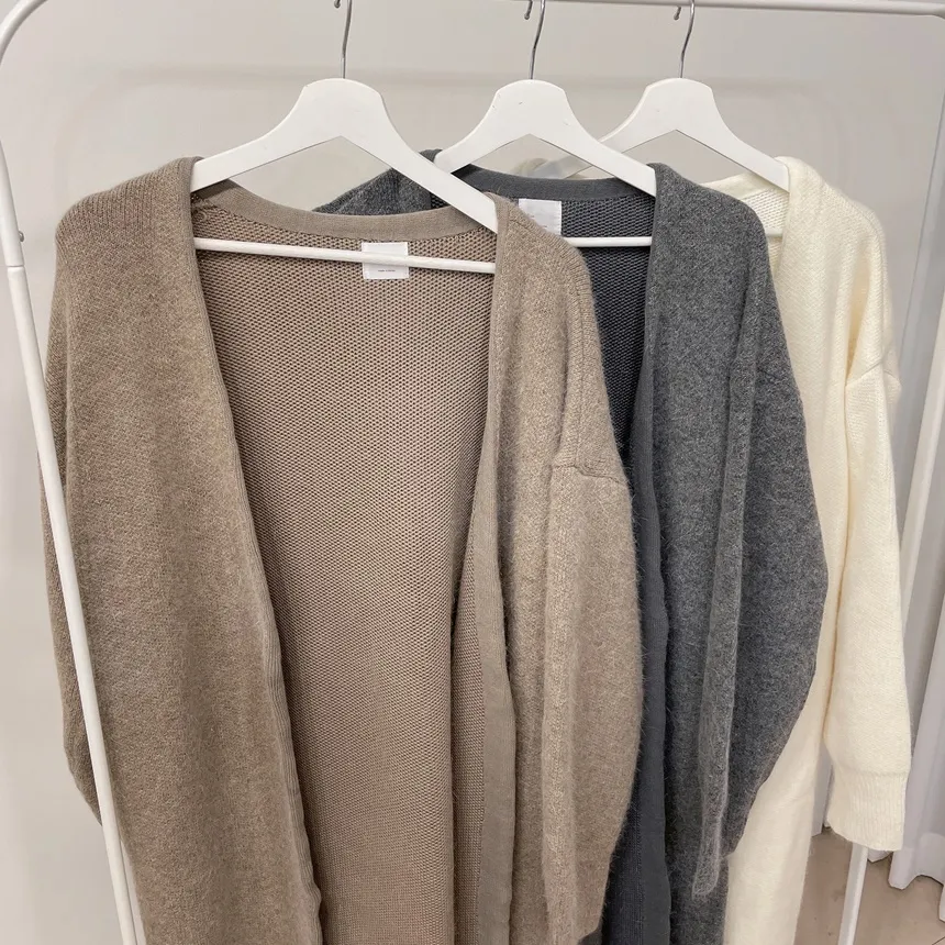 アンゴラ混ウール混ロングカーディガン | mirangmirang | 詳細画像28