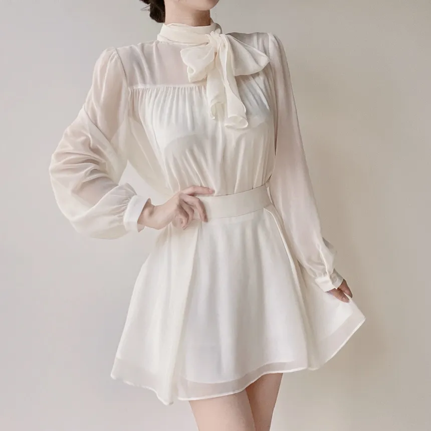 ミニフレアサイドジップバックゴムタックスカート | mirangmirang | 詳細画像4