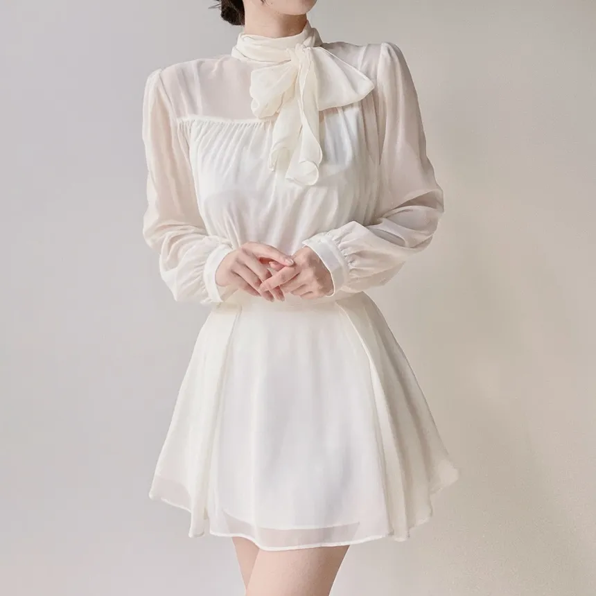 ミニフレアサイドジップバックゴムタックスカート | mirangmirang | 詳細画像6