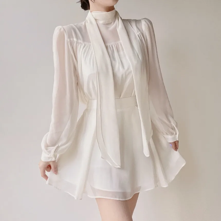 ミニフレアサイドジップバックゴムタックスカート | mirangmirang | 詳細画像10