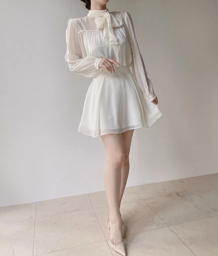 ミニフレアサイドジップバックゴムタックスカート | mirangmirang | 詳細画像14