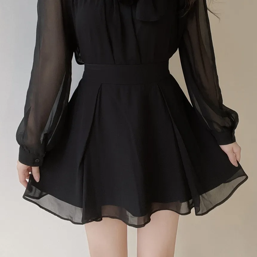 ミニフレアサイドジップバックゴムタックスカート | mirangmirang | 詳細画像15