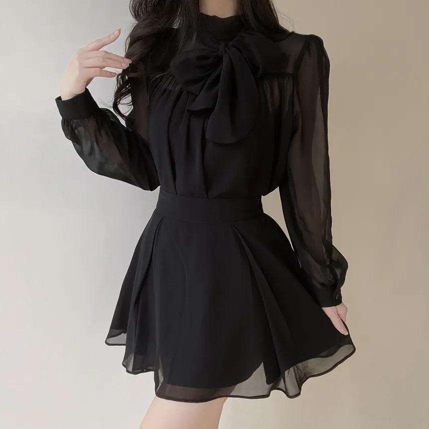 ミニフレアサイドジップバックゴムタックスカート | mirangmirang | 詳細画像21