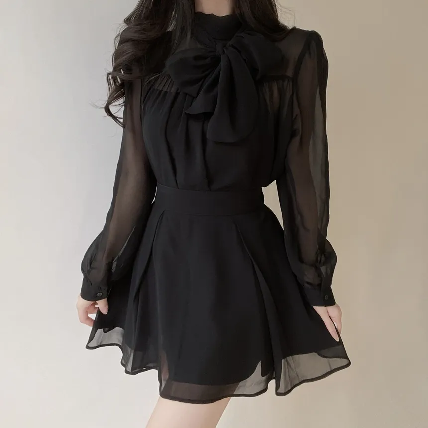 ミニフレアサイドジップバックゴムタックスカート | mirangmirang | 詳細画像22