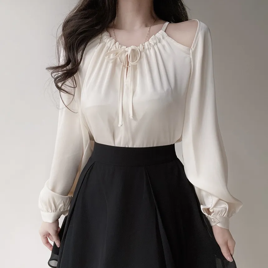 ミニフレアサイドジップバックゴムタックスカート | mirangmirang | 詳細画像30