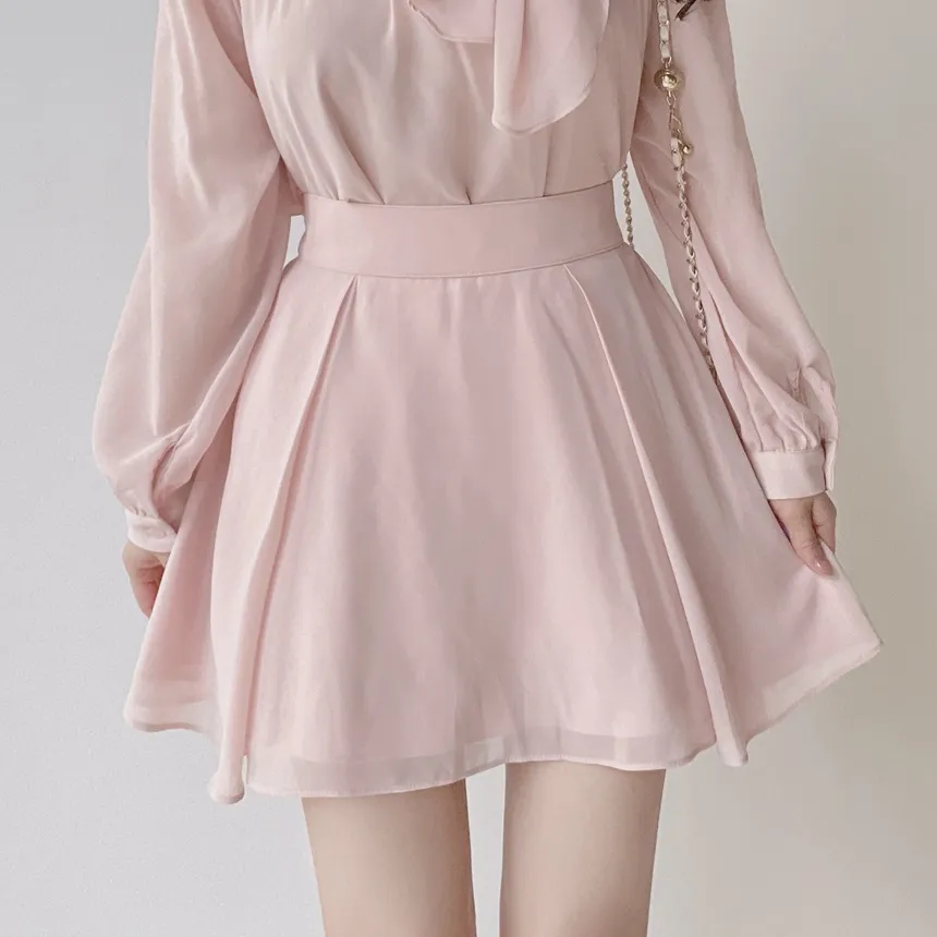 ミニフレアサイドジップバックゴムタックスカート | mirangmirang | 詳細画像33