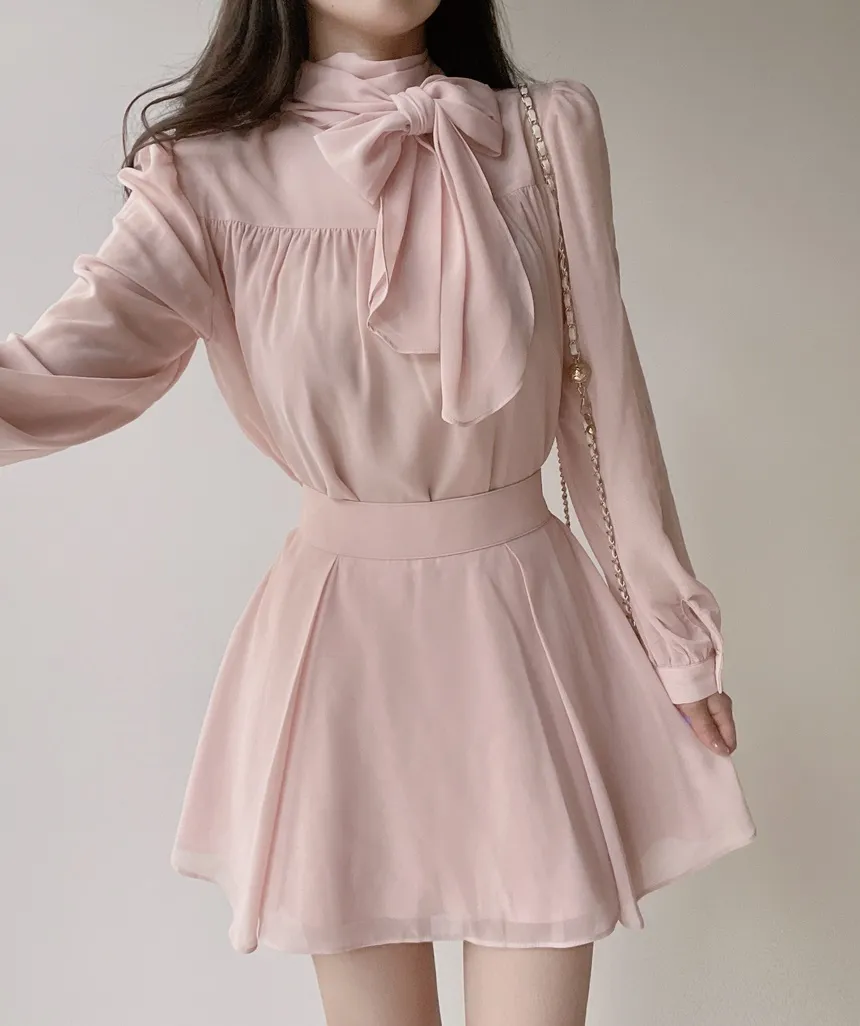 ミニフレアサイドジップバックゴムタックスカート | mirangmirang | 詳細画像34