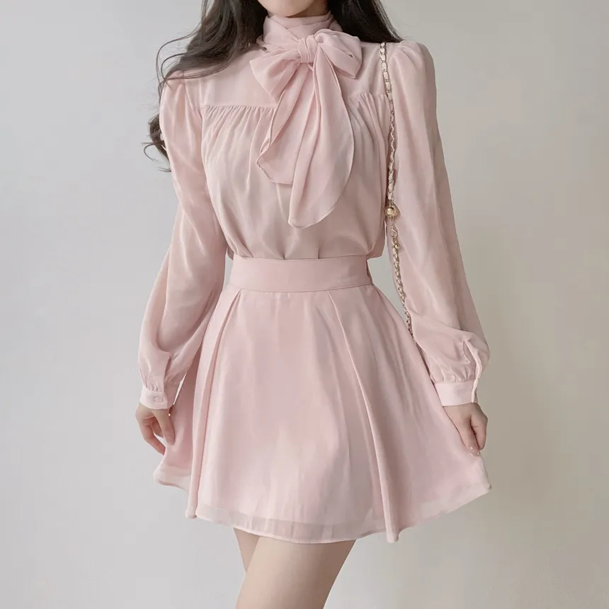 ミニフレアサイドジップバックゴムタックスカート | mirangmirang | 詳細画像36