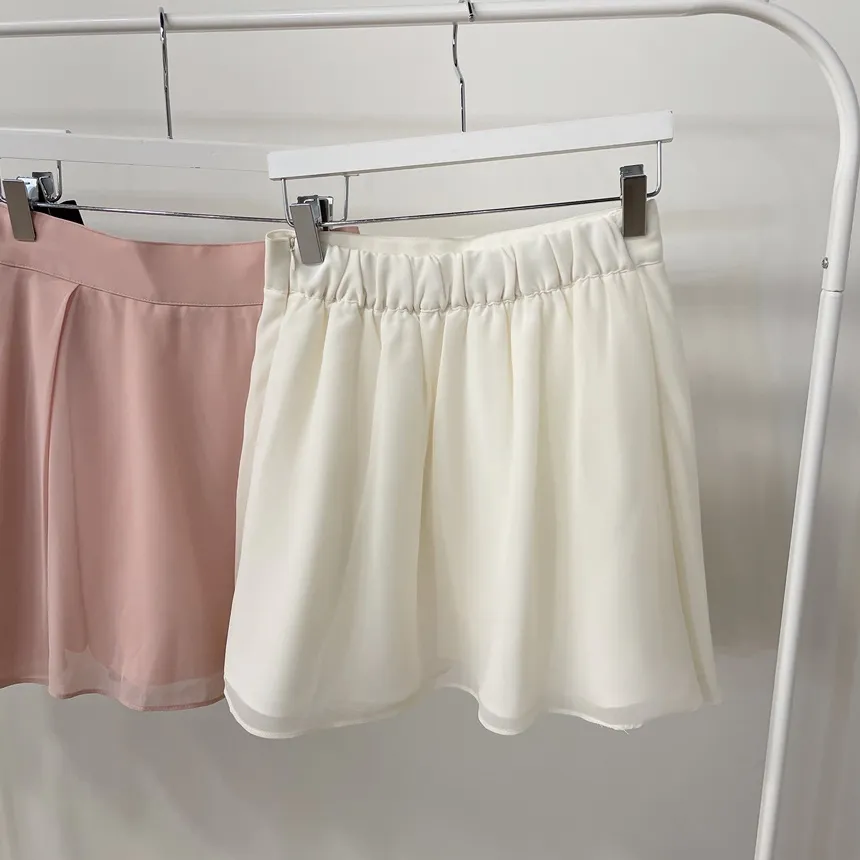 ミニフレアサイドジップバックゴムタックスカート | mirangmirang | 詳細画像43