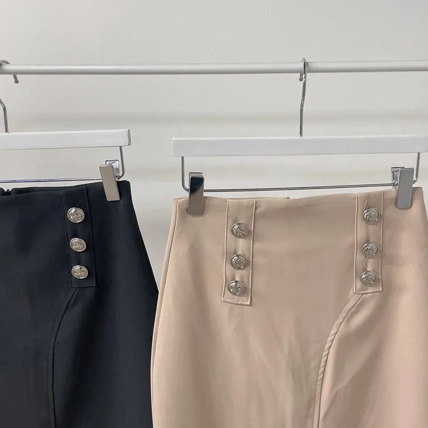 スリットボタンHラインスカート | mirangmirang | 詳細画像35