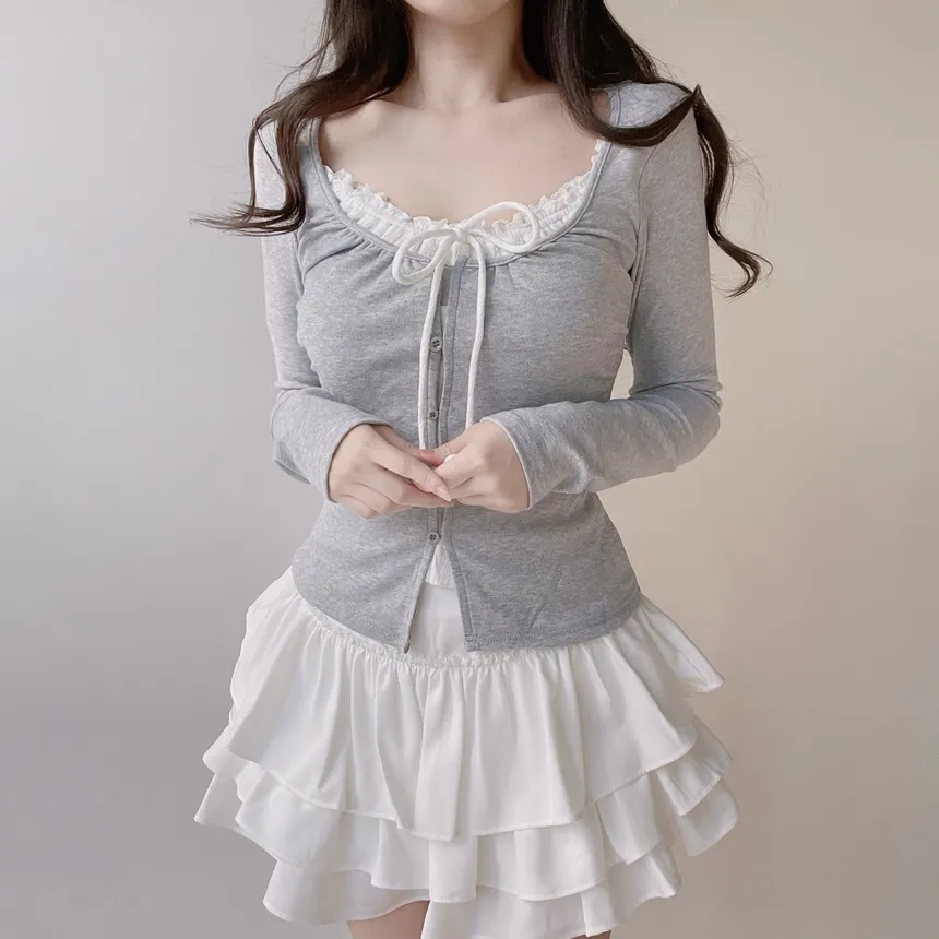 ティアードフリルミニスカート | mirangmirang | 詳細画像5