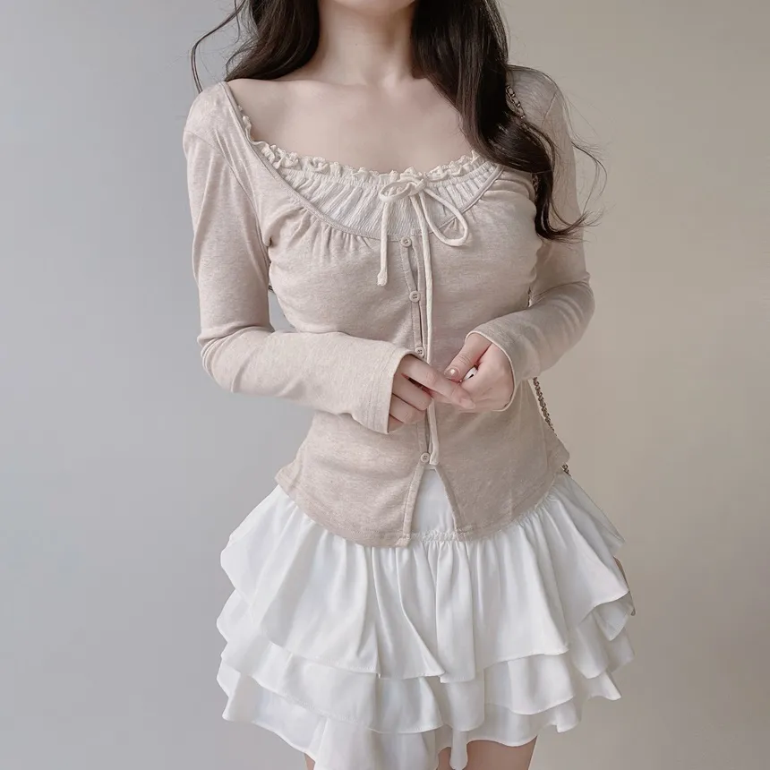 ティアードフリルミニスカート | mirangmirang | 詳細画像14