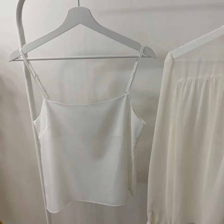 シースルースカーフネックシャーリングブラウスアンサンブル | mirangmirang | 詳細画像37