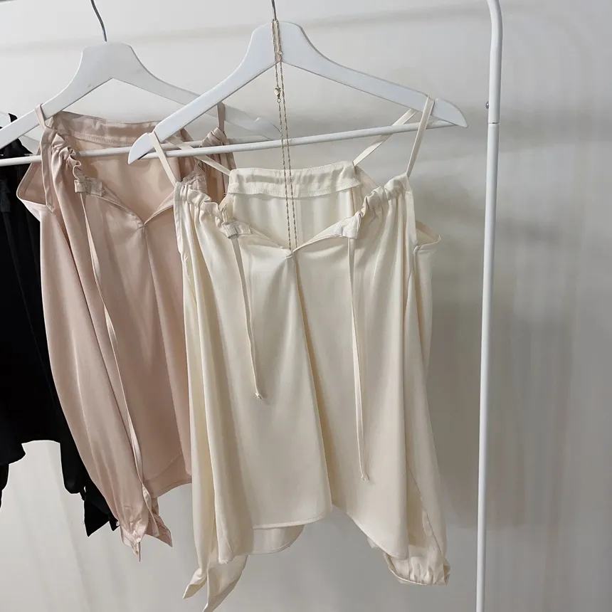 ネックレス付リボンホルターネックブラウス | mirangmirang | 詳細画像17