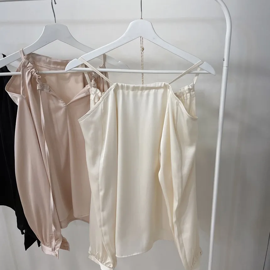 ネックレス付リボンホルターネックブラウス | mirangmirang | 詳細画像19