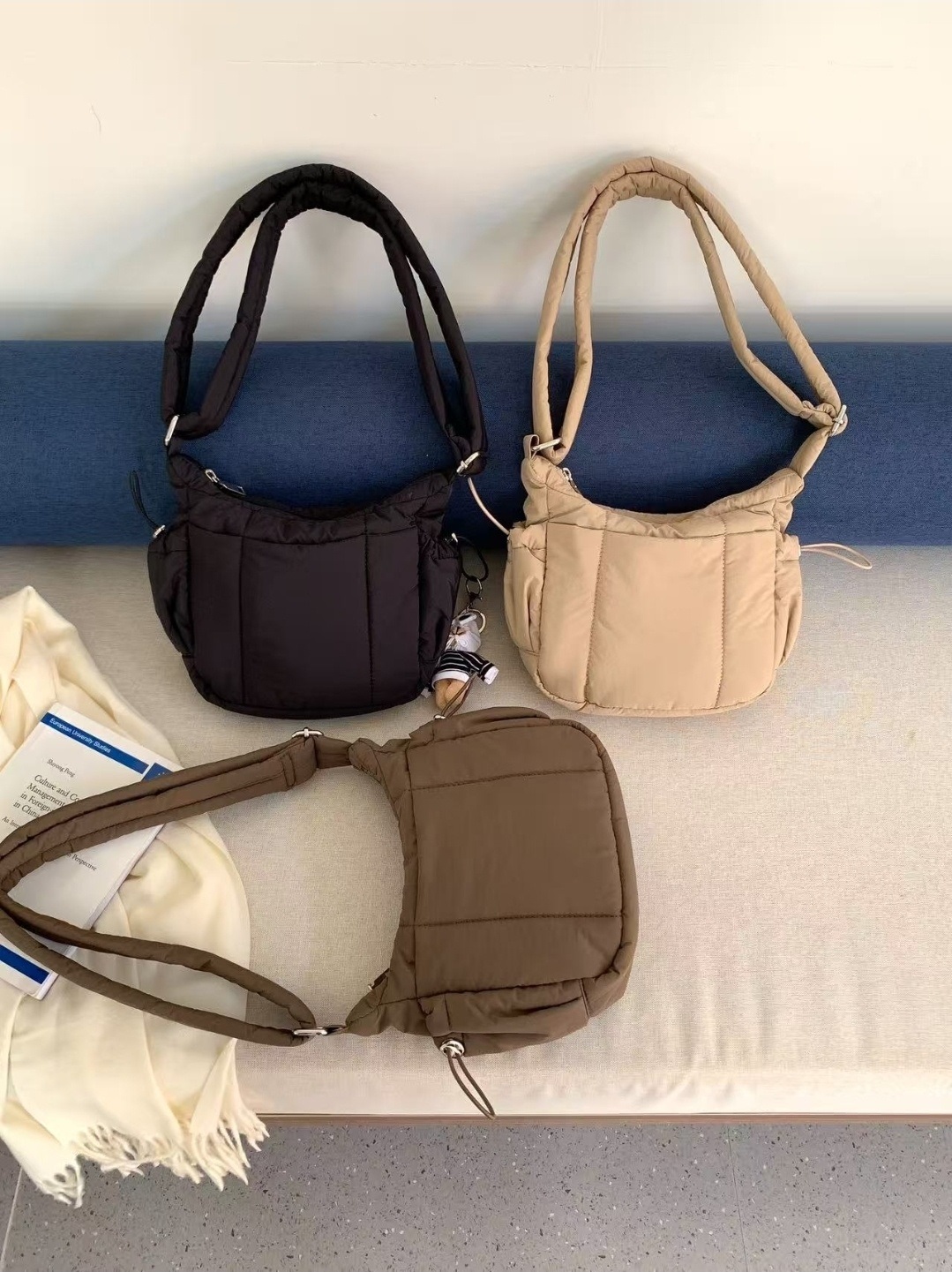 2WAY中綿ポケットドローコードショルダーバッグショルダーバッグ | 詳細画像6