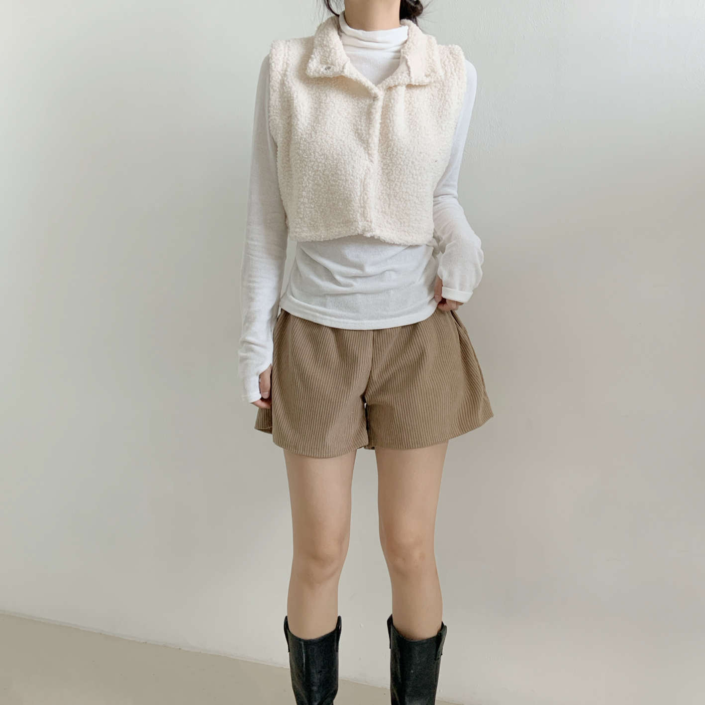 ボアハイネッククロップドベスト | 詳細画像6