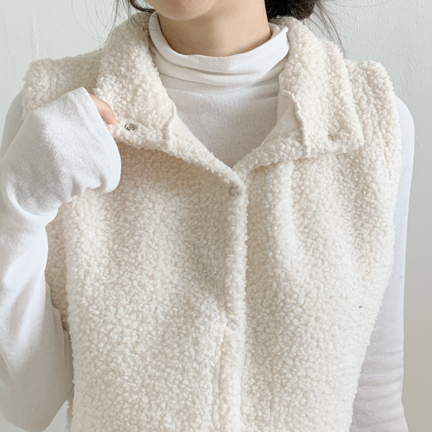 ボアハイネッククロップドベスト | 詳細画像5