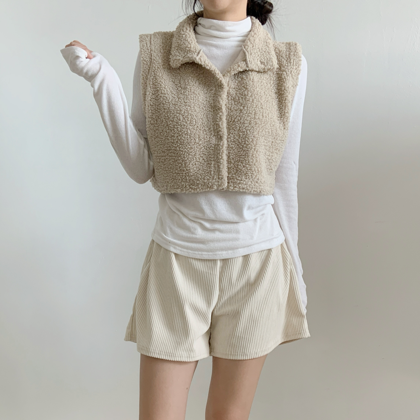 ボアハイネッククロップドベスト | 詳細画像16