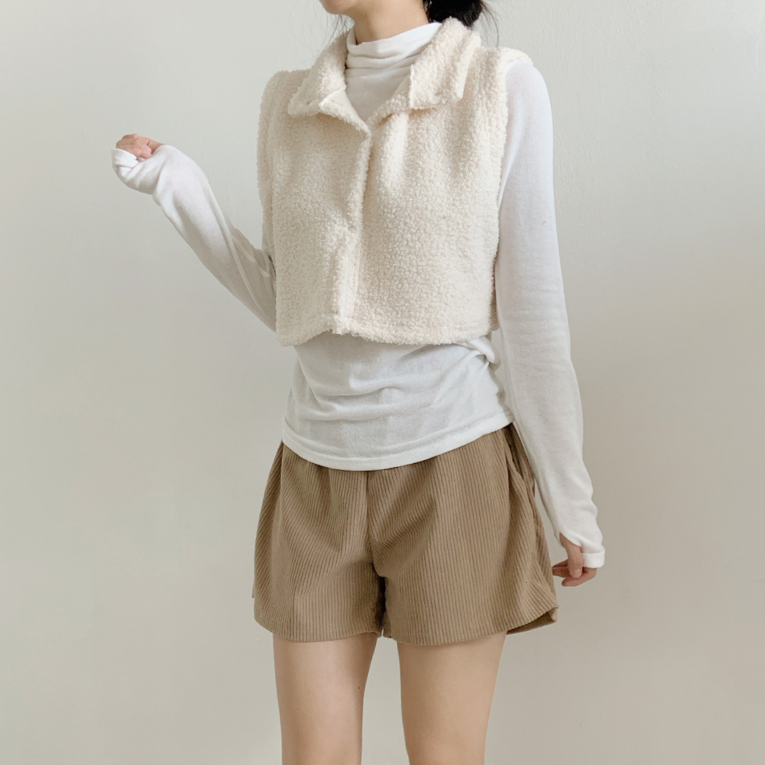 ボアハイネッククロップドベスト | 詳細画像10