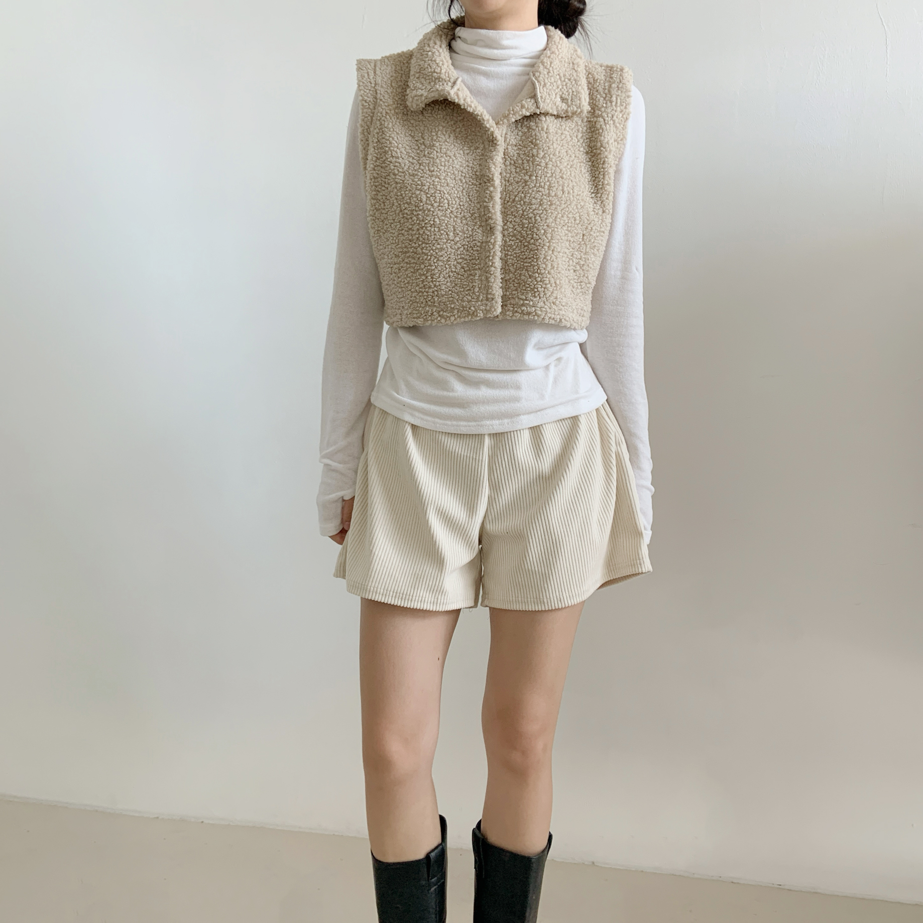 ボアハイネッククロップドベスト | 詳細画像19