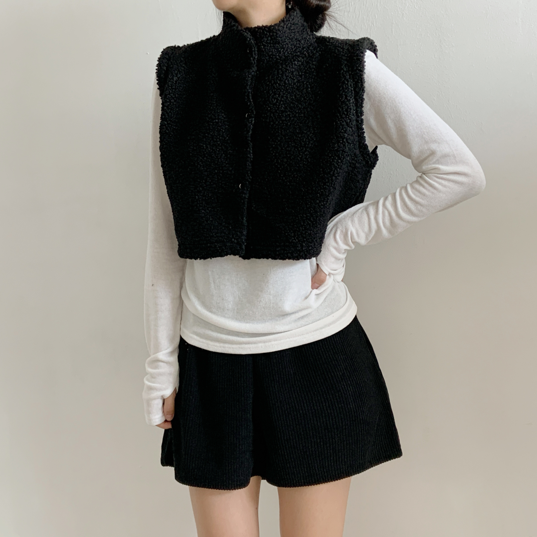 ボアハイネッククロップドベスト | 詳細画像15