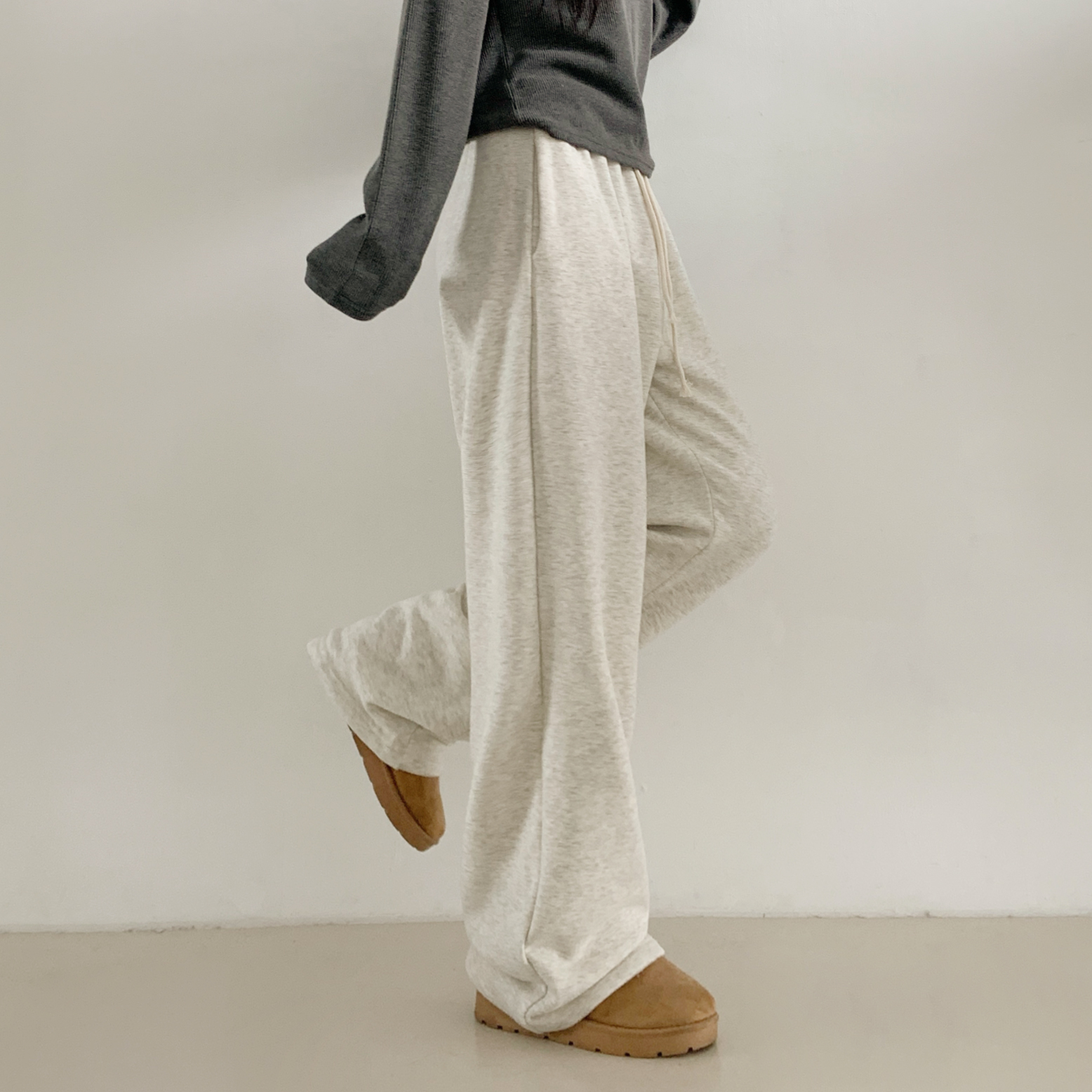 ファー裏地ゴムワイドパンツ | 詳細画像12
