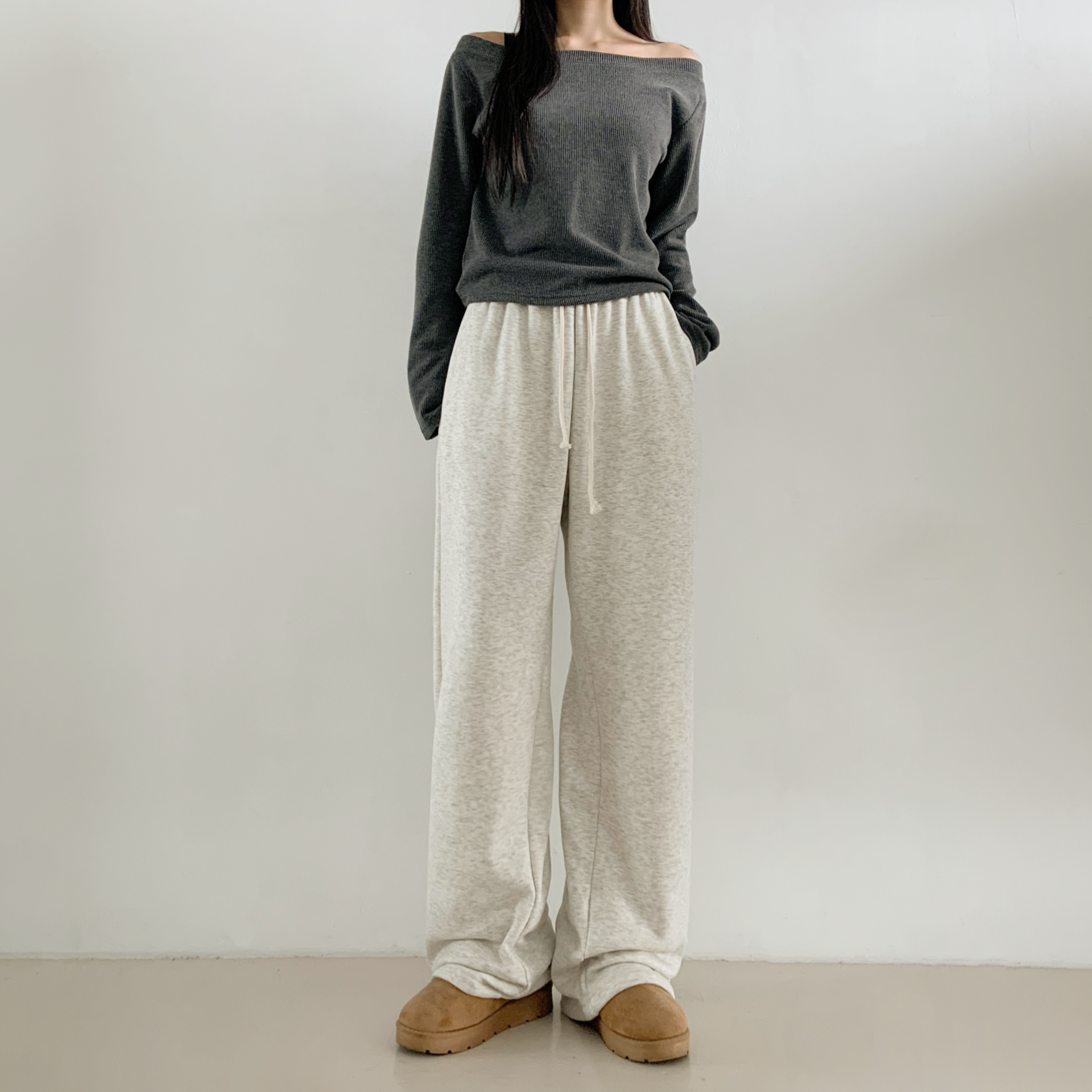 ファー裏地ゴムワイドパンツ | 詳細画像14