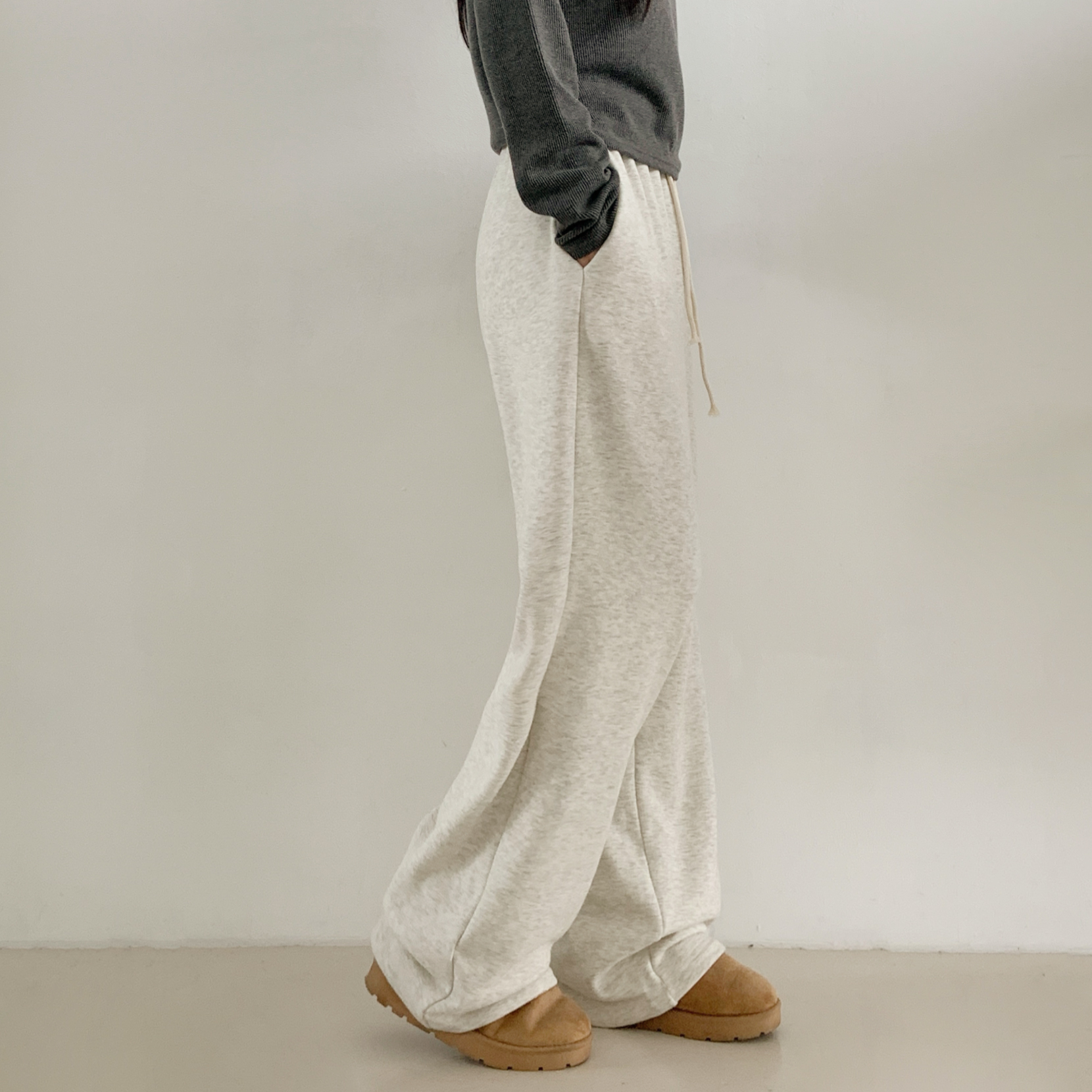 ファー裏地ゴムワイドパンツ | 詳細画像13