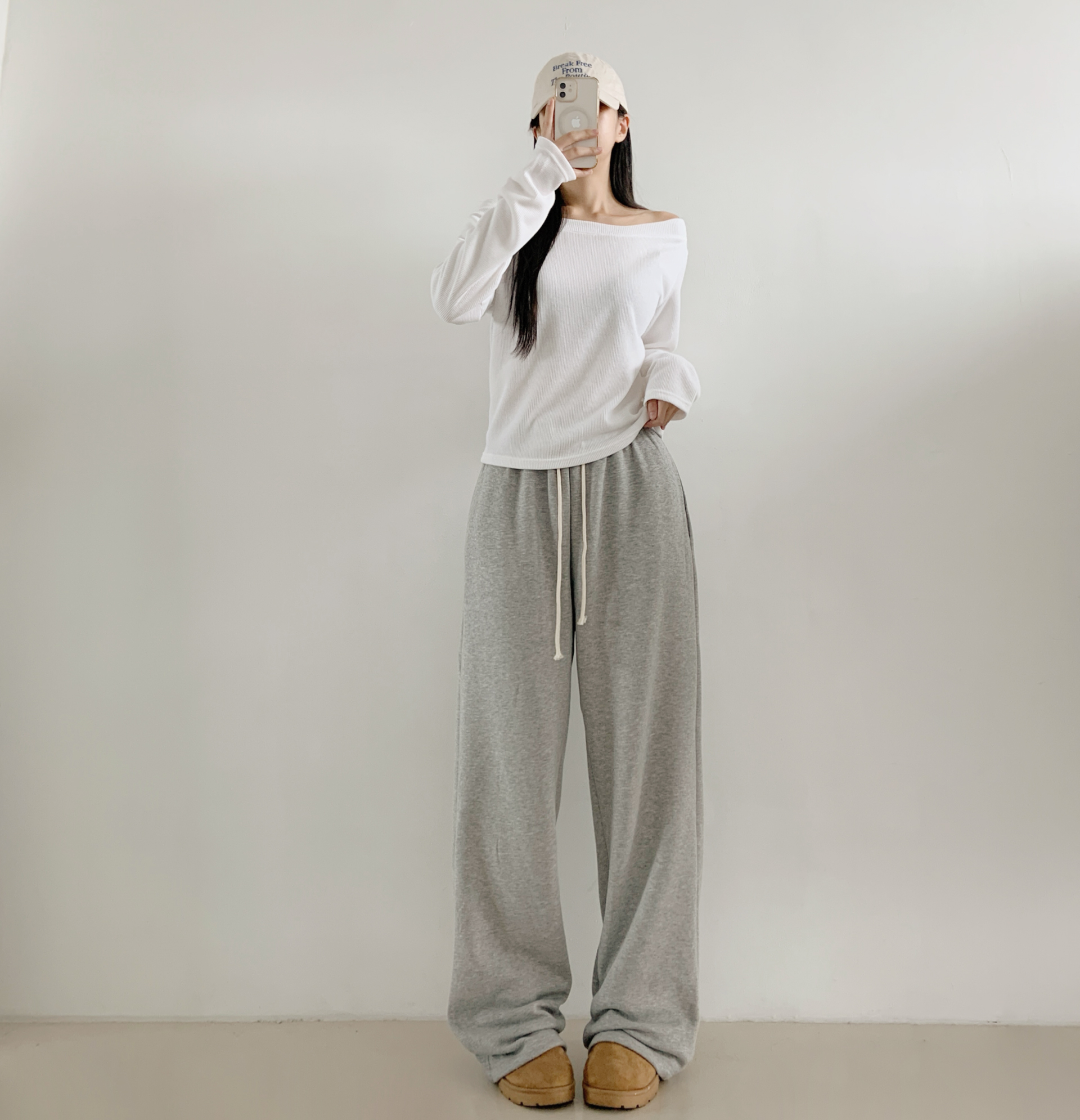 ファー裏地ゴムワイドパンツ | 詳細画像2