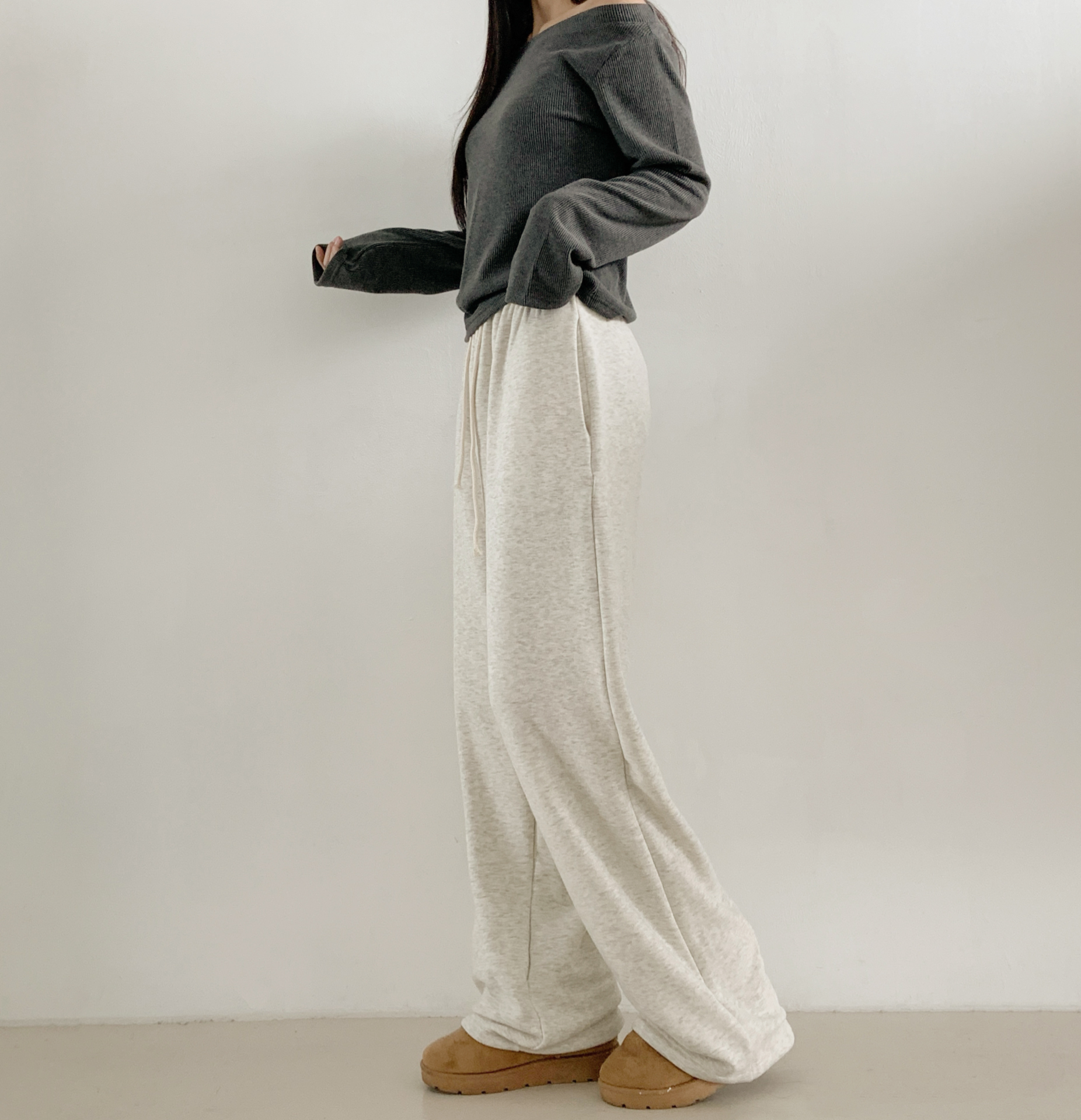 ファー裏地ゴムワイドパンツ | 詳細画像17