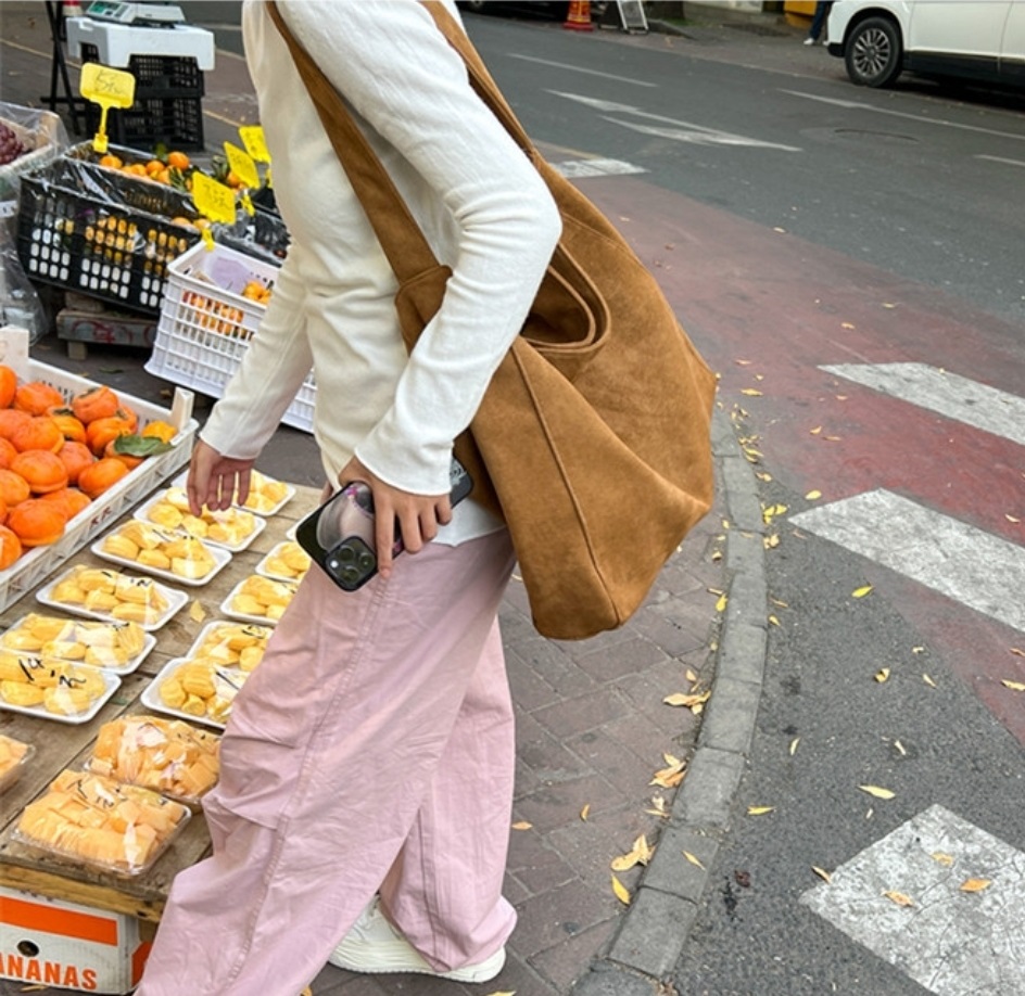 スエード調ビッグショルダーバッグ | 詳細画像4