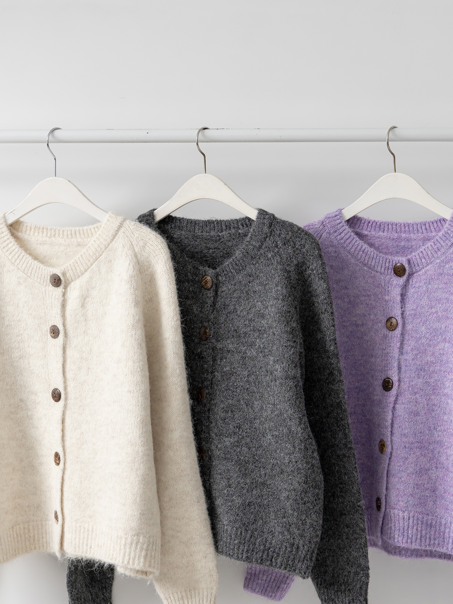 ラウンドネックルーズカーディガン | 詳細画像3